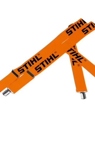 Bretellen, 110 cm, oranje, met metalen clips