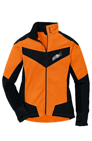 Fleecejack, DYNAMIC, maat XL, fluo-oranje